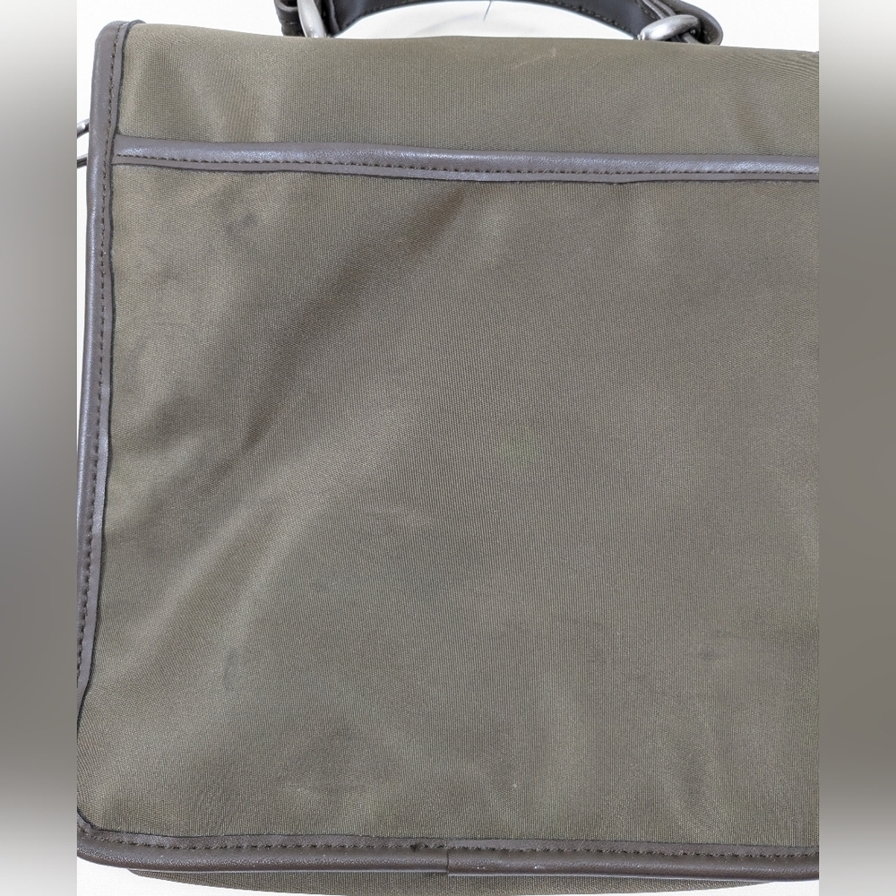 Nine West crossbody/satchel, dark green/brown purse - Picture 9 of 15